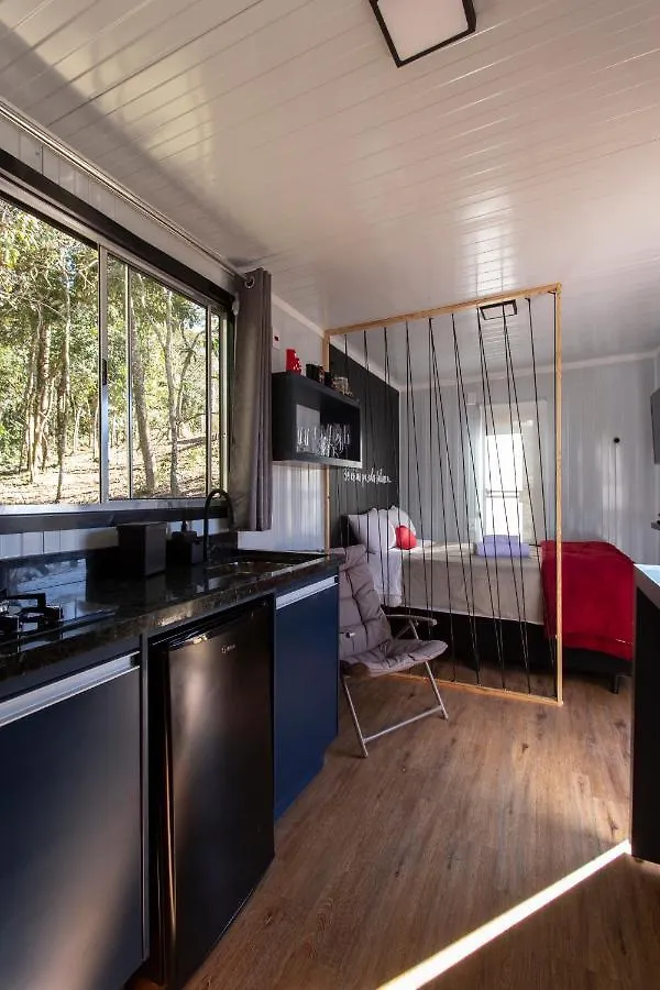 Chale Container Do Beijo Otel Campos do Jordao Lüks kamp alanı
